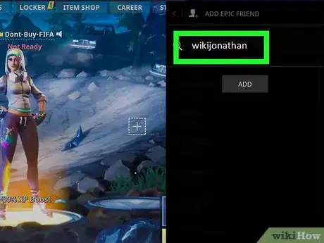 Image titled Add a PS4 Player as a Friend in Fortnite on PC Step 13