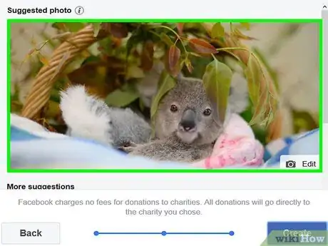 Image titled Start a Fundraiser on Facebook Step 10