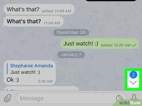 Image titled See Replies on Telegram on iPhone or iPad Step 4