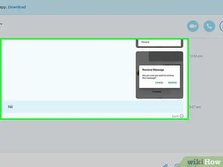 Image titled Delete Messages on Skype Step 15