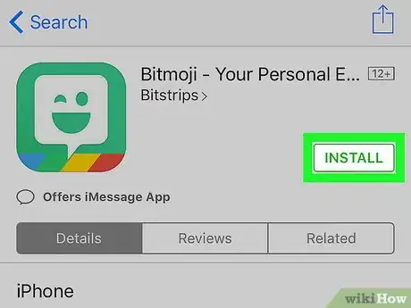 Image titled Get Bitmoji on iPhone or iPad Step 6