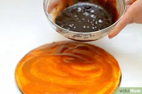 Image titled Make Chocolate Turtle Poke Cake Step 8