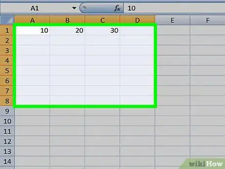 Image titled Create a Waterfall Chart in Excel on PC or Mac Step 2