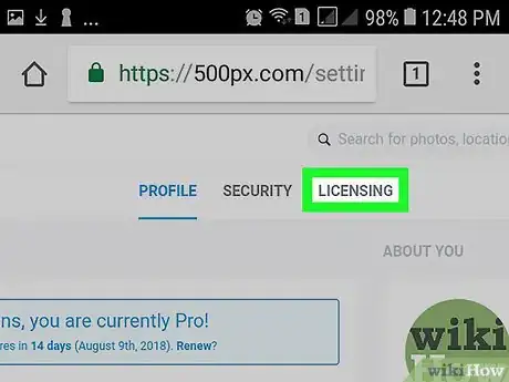 Image titled Sell Photos on 500px on Android Step 7