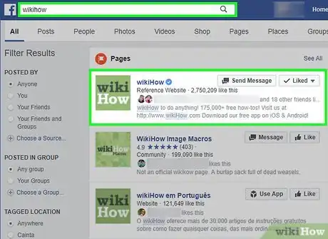 Image titled Like a Facebook Page As a Business Step 2