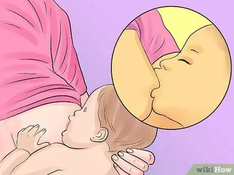 Image titled Stop a Breast Feeding Baby From Biting Step 1