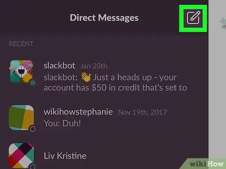 Image titled Direct Message on Slack on iPhone or iPad Step 4