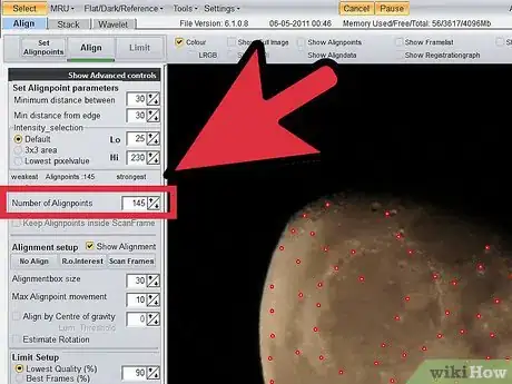 Image titled Align and Stack Multiple Moon Pictures with Ninox and Registax Step 8