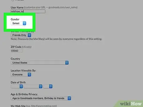 Image titled Manage Your Public Profile Information on Goodreads Step 9