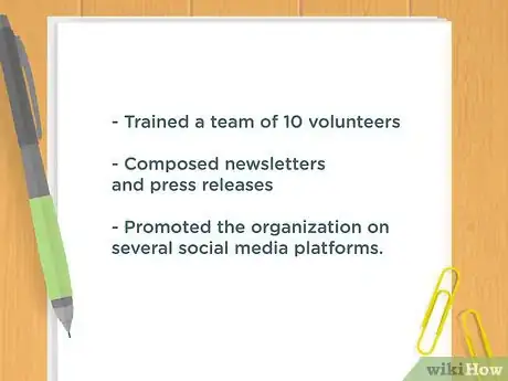 Image titled Put Volunteer Work on Your Resume Step 7
