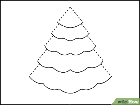 Image titled Make a Christmas Tree Pop up Card (Robert Sabuda Method) Step 1