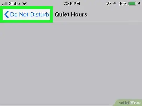 Image titled Use Do Not Disturb at Bedtime on iPhone or iPad Step 10