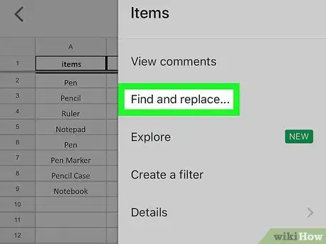 Image titled Search in Google Sheets on iPhone or iPad Step 4