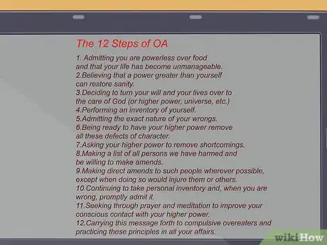 Image titled Join Overeaters Anonymous Step 7