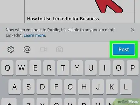 Image titled Post an Article on LinkedIn on iPhone or iPad Step 6