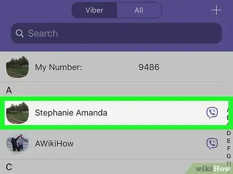 Image titled Call Using Viber on iPhone or iPad Step 4