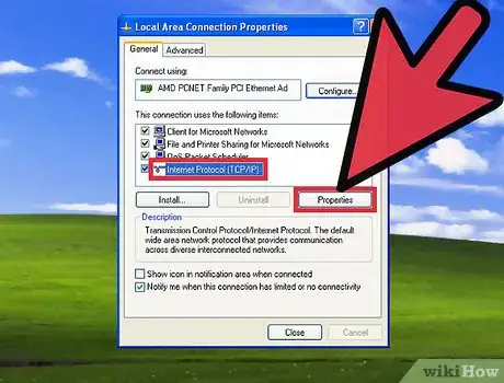 Image titled Set up DHCP Network Settings on Windows XP Step 5