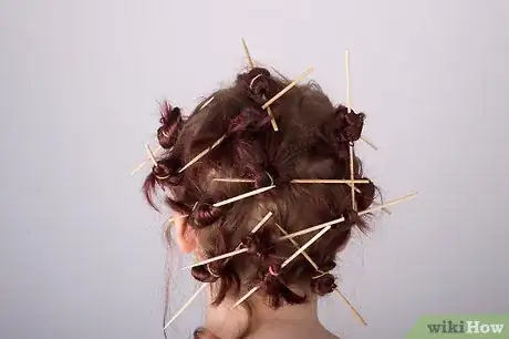 Image titled Curl Hair with Chopsticks Step 7