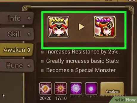 Image titled Awaken a Monster in Summoner's War Step 9