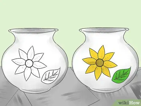 Image titled Create a Raised M‐Seal Design for a Painted Terracotta Pot Step 13