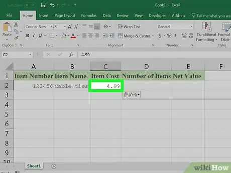 Image titled Create an Inventory List in Excel Step 15