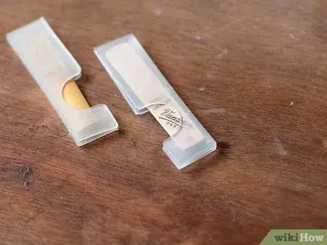 Image titled Extend the Life of a Clarinet Reed Step 1
