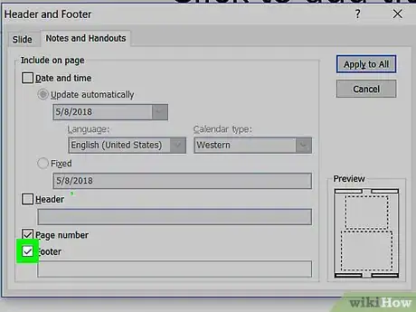 Image titled Edit the Footer in PowerPoint on PC or Mac Step 16