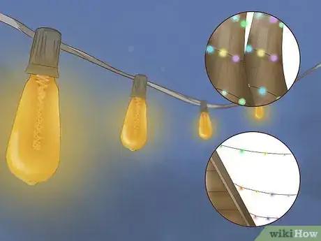 Image titled Hang Lights Outside Step 1