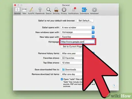 Image titled Make Google Your Homepage on Safari Step 10