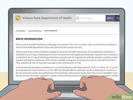 Image titled Obtain a Copy of Your Birth Certificate in Indiana Step 11