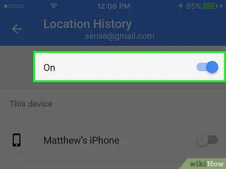 Image titled Save Your Google Maps Location History on an iPhone Step 5
