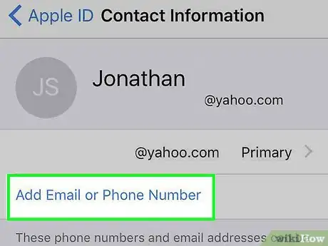 Image titled Add an Email Address to Your Apple ID on an iPhone Step 5
