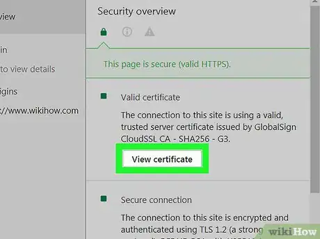 Image titled View a Certificate in Google Chrome on PC or Mac Step 8