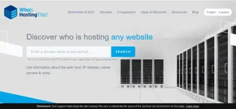 Image titled Web Hosting Search Tool, Reviews More at WhoIsHostingThis com WhoIsHostingThis com.png