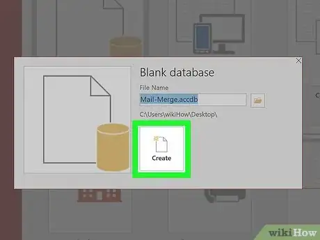 Image titled Mail Merge Using a List from Access Database Step 3