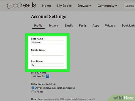 Image titled Manage Your Public Profile Information on Goodreads Step 4