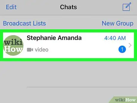 Image titled Save Videos on WhatsApp on iPhone or iPad Step 2