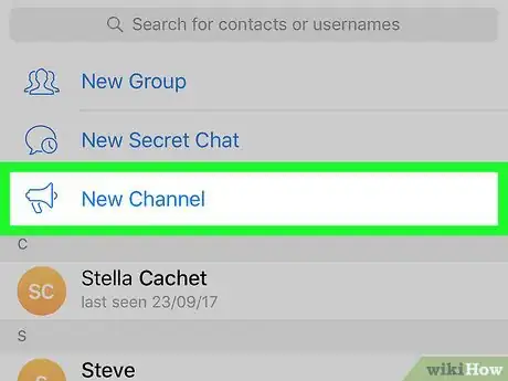 Image titled Create a Telegram Channel on iPhone or iPad Step 4