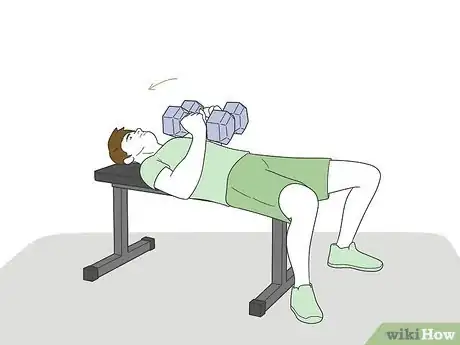 Image titled Do Dumbbell Flys Step 3
