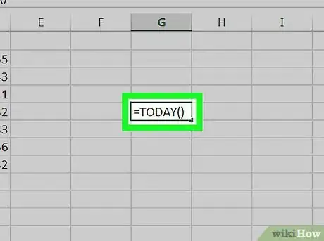 Image titled Update the Date in Excel on PC or Mac Step 3