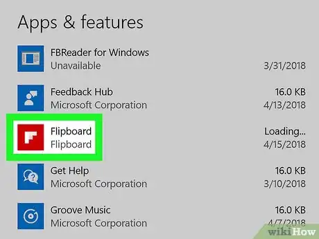Image titled Uninstall Flipboard on PC Step 4
