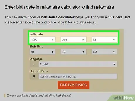 Image titled Find Your Nakshatra Step 2