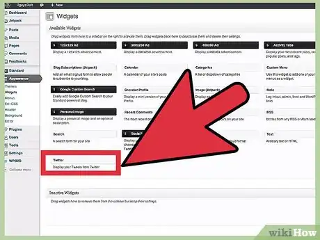 Image titled Add Twitter to a Wordpress Blog Step 3