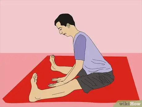 Image titled Stretch for a Bow and Arrow in Cheerleading Step 2