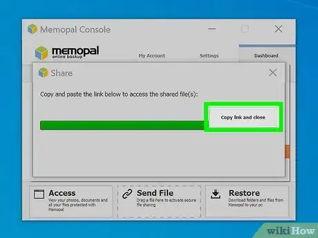 Image titled Share a File on Memopal Step 11
