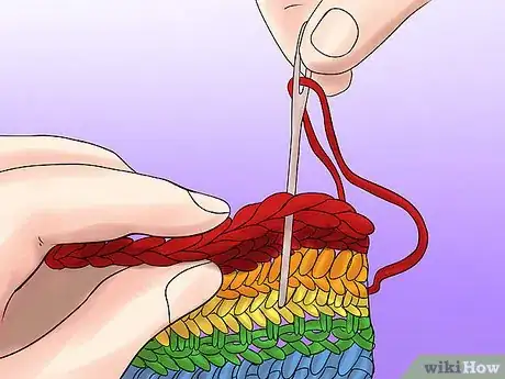 Image titled Crochet Rainbow Dish Cloths Step 20