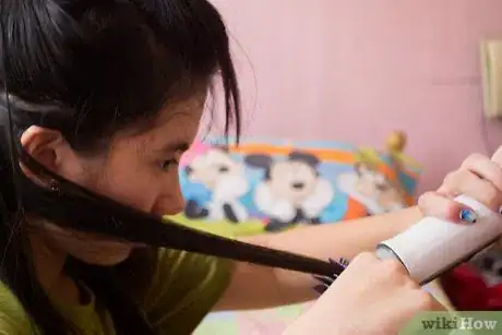 Image titled Straighten Hair with a Roller Brush Step 10
