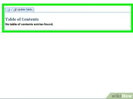 Image titled Create a Table of Contents for a Word Document Step 4