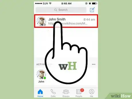 Image titled Chat Using Facebook Messenger App on iOS Step 5