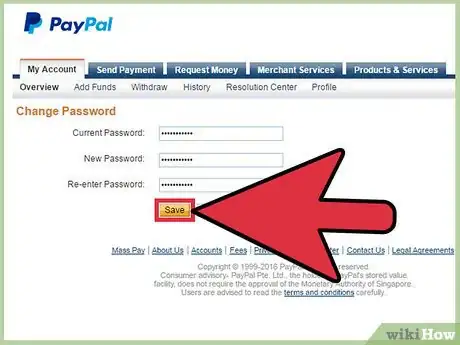 Image titled Change a PayPal Password Step 6